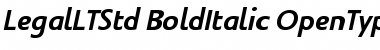 Download Legal LT Std Bold Italic Font