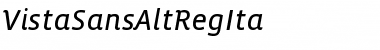 Download VistaSansAltRegIta Regular Font
