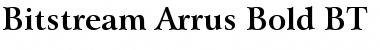 Download Arrus BT Bold Font