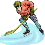 Ice Hockey - Player 29 Clip Art