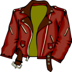 Jacket - Leather 01 Clip Art