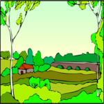 Country Home 3 Clip Art