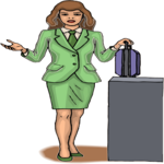 Businesswoman & Briefcase