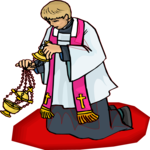 Priest with Censer 1 Clip Art