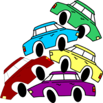 Car Pile up Clip Art