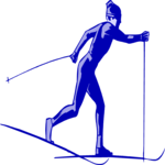 Skiing - Cross Country 09 Clip Art