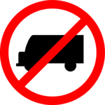 No Trucks 2 Clip Art
