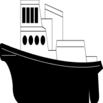 Cargo Ship 03 Clip Art