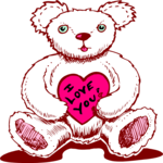 Bear with Heart 2 Clip Art