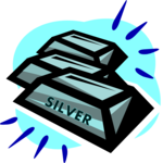 Silver Bars Clip Art