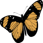 Antique Style Butterfly 1 Clip Art