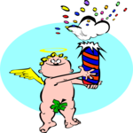 Cherub with Firecracker