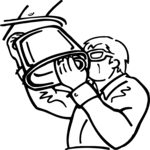 Mechanic Replacing Muffler