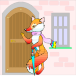 Fox Knocking at Door