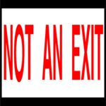 No Exit 3 Clip Art