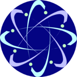 Atom Symbol 4 Clip Art