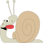Snail with Tongue Out