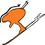 Skier 28 Clip Art