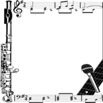 Music Frame 1 Clip Art