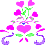 Heart & Flower Design 4 Clip Art