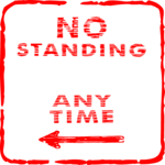 No Standing Any Time 2 Clip Art