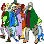 People Going Places Clip Art