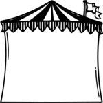 Circus Tent Frame Clip Art