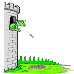 Dragon Feasting in Tower