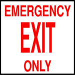 Emergency Exit 2 Clip Art