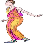 Woman Dancing 2 (2) Clip Art