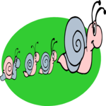 Snail Family Clip Art