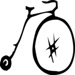 Bicycle - Antique 01 Clip Art