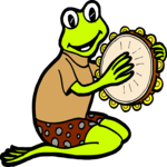 Tambourine Player - Frog