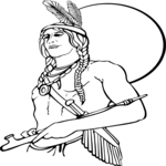 Native American 1 Clip Art