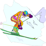 Skier 62 Clip Art