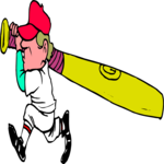 Baseball - Batter 20 Clip Art