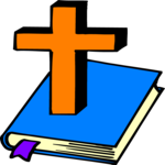 Cross & Bible Clip Art