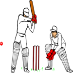 Cricket - Players Clip Art