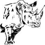 Rhino 3 Clip Art