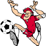 Soccer - Player 14 Clip Art