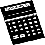 Calculator 19 Clip Art