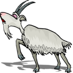 Goat - Alert Clip Art