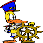 Duck - Captain Clip Art