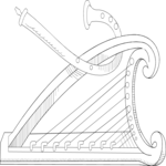 Harp 08 Clip Art
