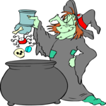Witch Brewing 4 Clip Art