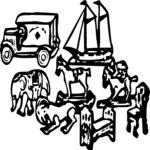 Toys - Assorted Clip Art
