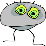 Ball Creature Scared