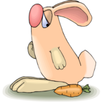 Rabbit with Carrot 5 Clip Art