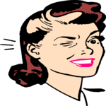 Woman Winking 2
