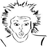 Woman Scared Clip Art